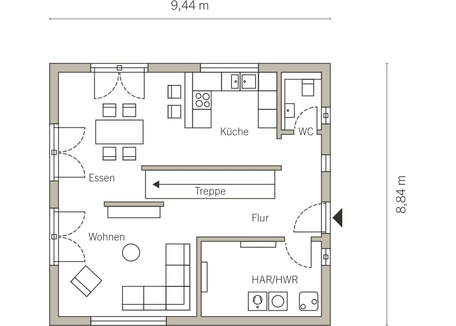 Jetzt bauen und langfristig profitieren!. Haus und Grundstück schon für Sie berechnet!