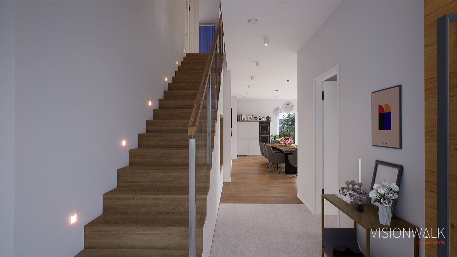Die Treppe für zu deinem Rückzugsort im Obergeschoss Die Treppe für zu deinem Rückzugsort im Obergeschoss