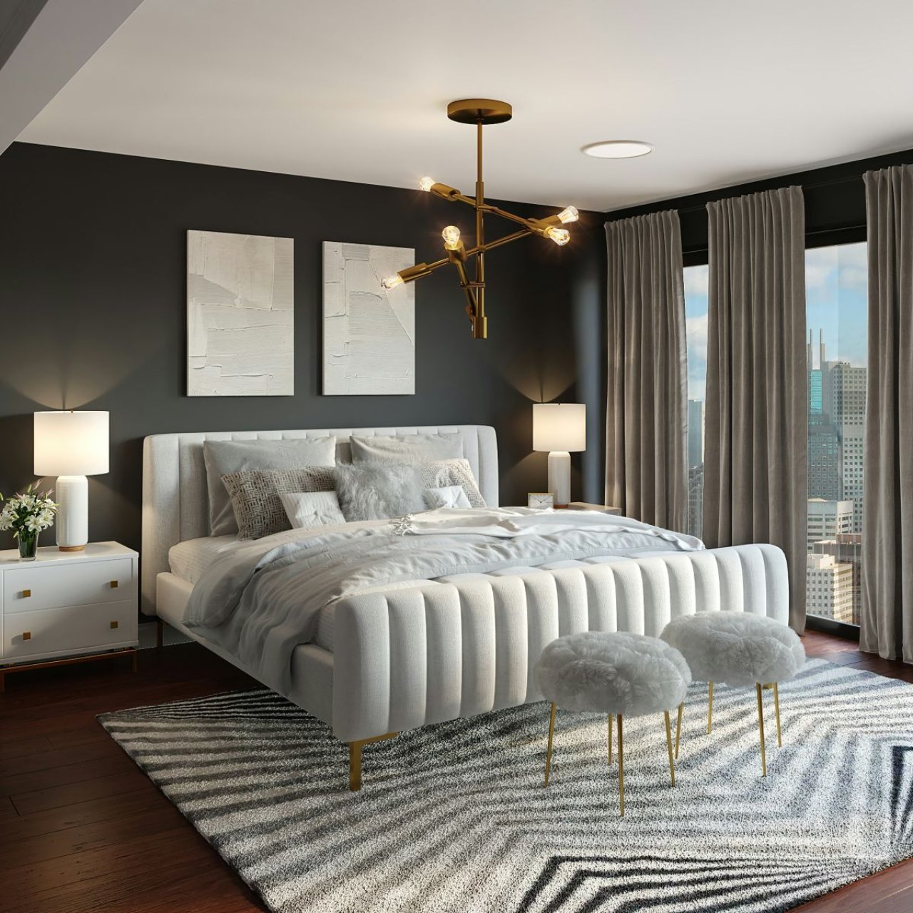Ansicht Schlafzimmer