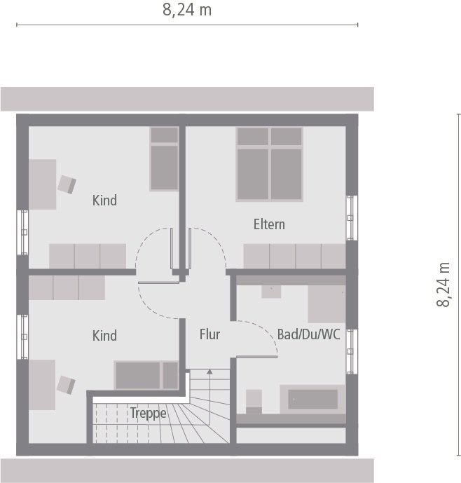 Grundriss Obergeschoss Grundriss Obergeschoss