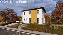 Außenansicht Walmdach Herbst