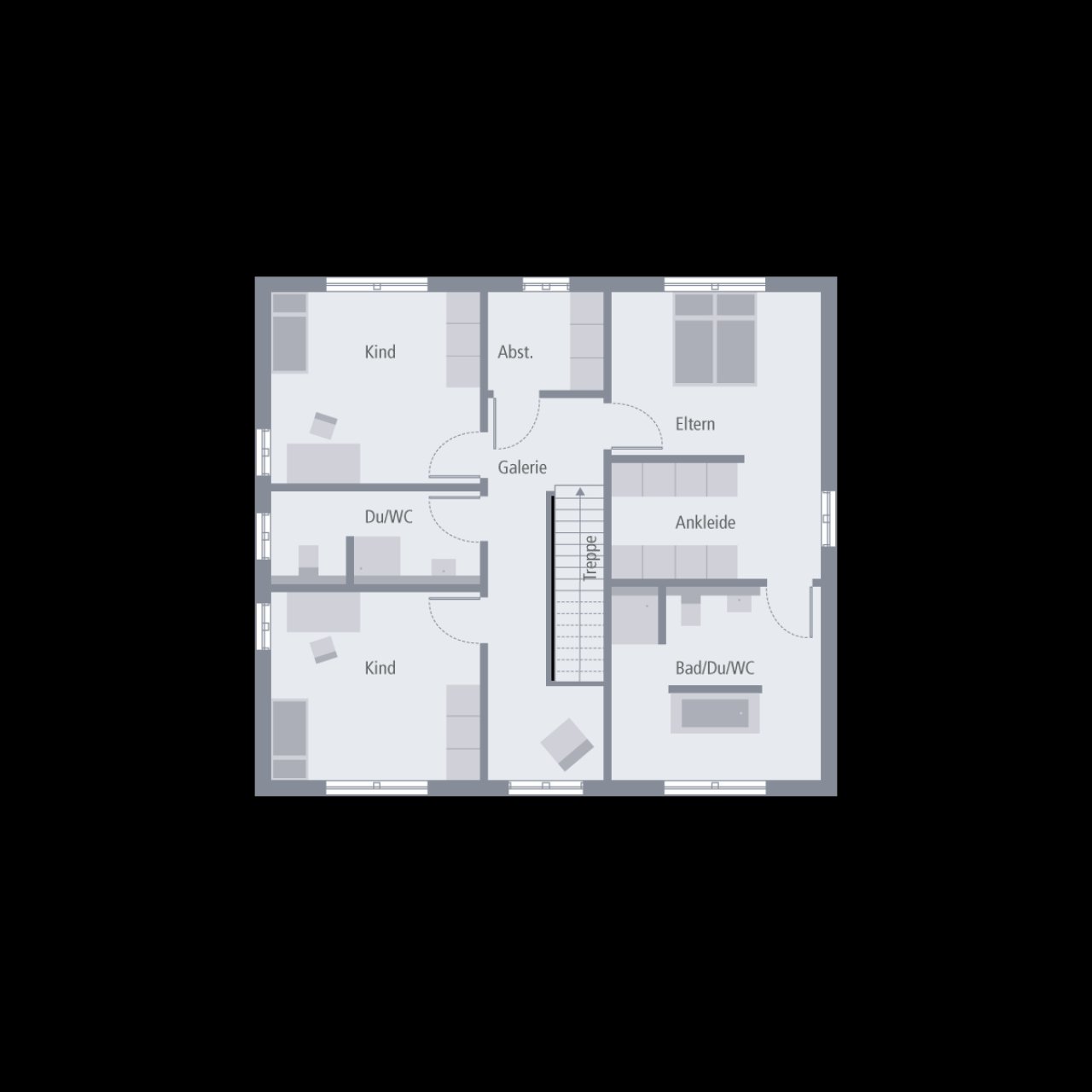 Stadtvilla 16 Grundriss OG Stadtvilla 16 Grundriss OG