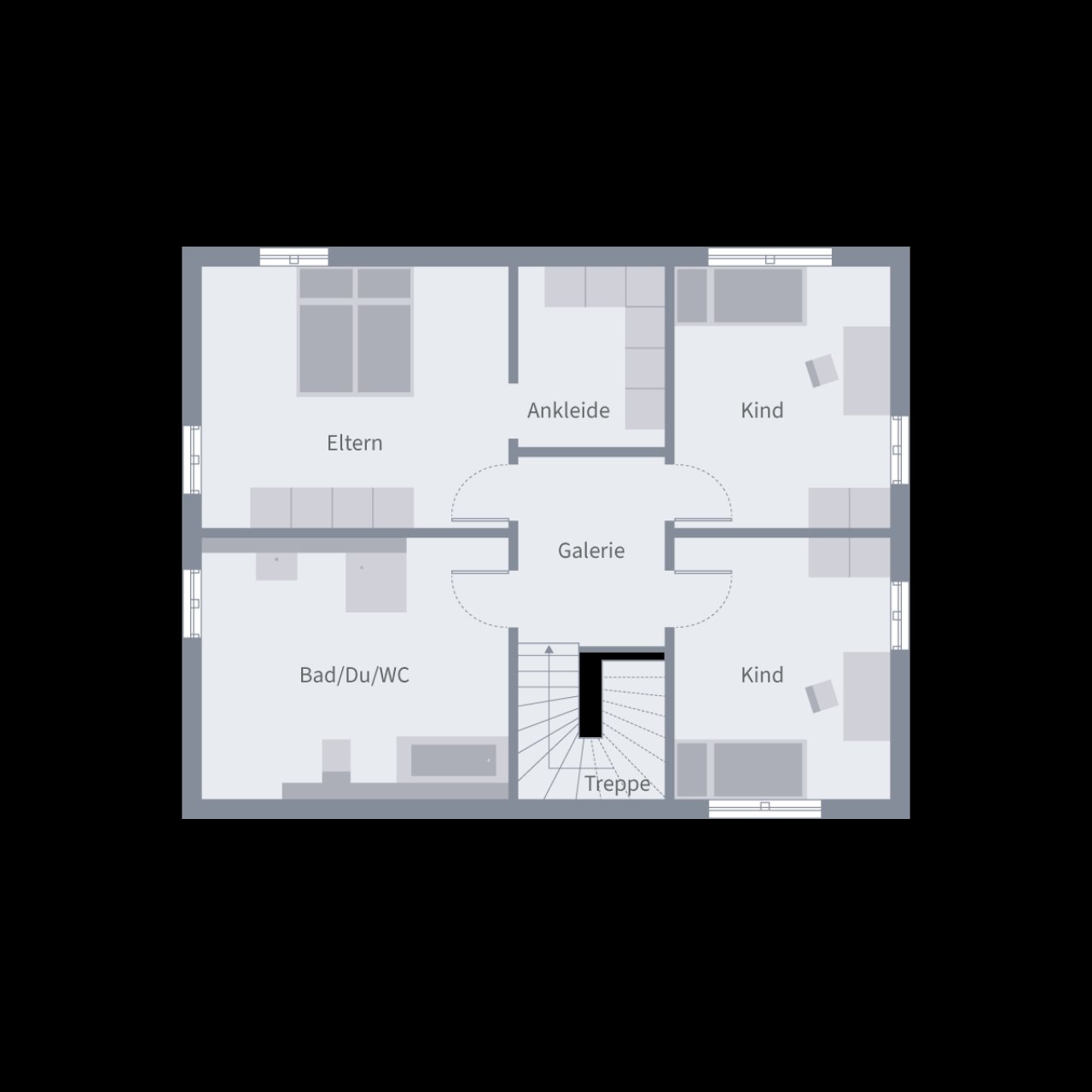 Stadtvilla 12.2 Grundriss OG Stadtvilla 12.2 Grundriss OG