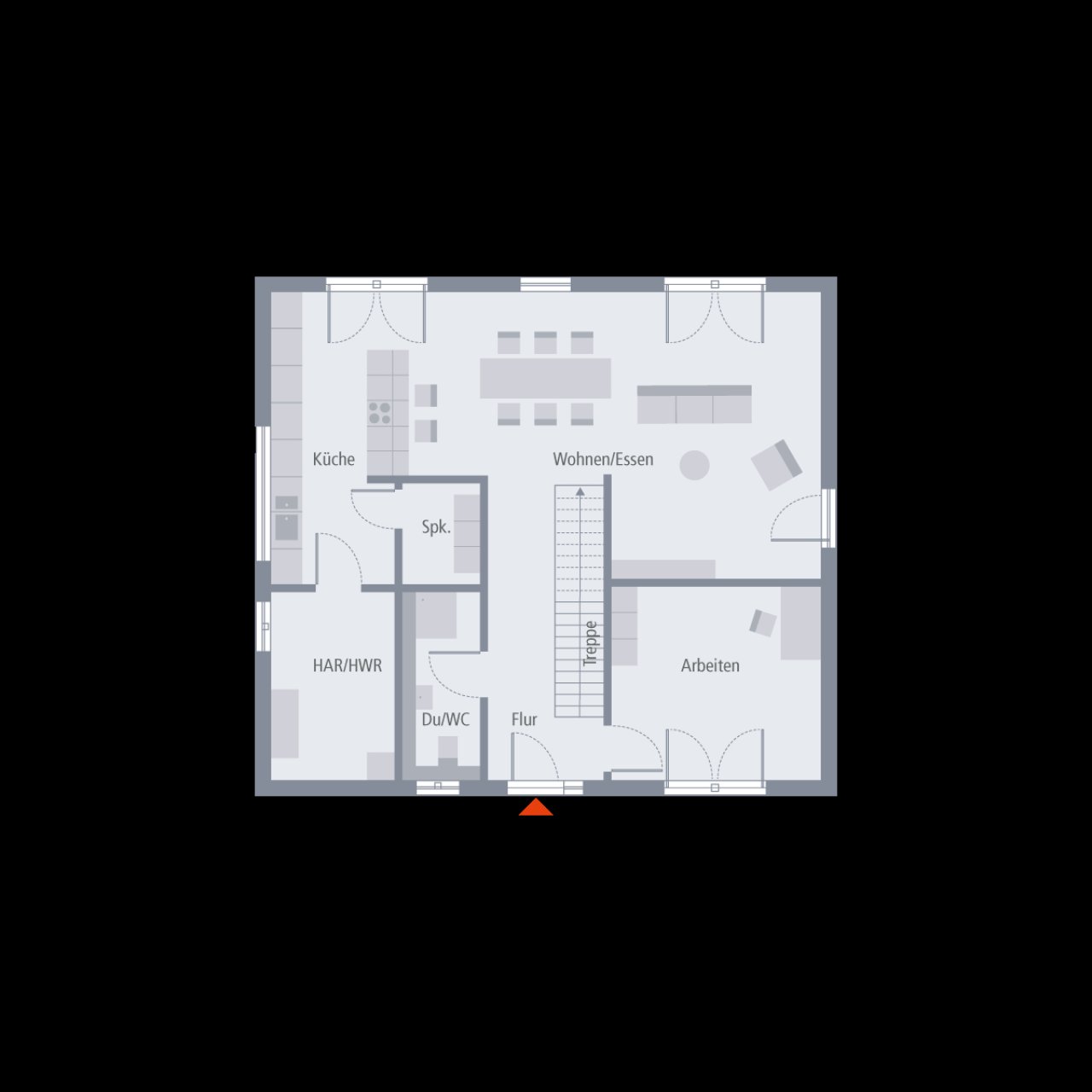 Stadtvilla 16 Grundriss EG Stadtvilla 16 Grundriss EG