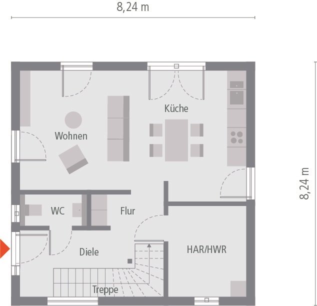 Grundriss Erdgeschoss Grundriss Erdgeschoss