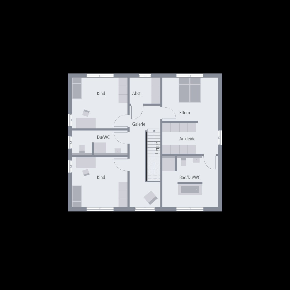 Stadtvilla 16 Grundriss OG Stadtvilla 16 Grundriss OG
