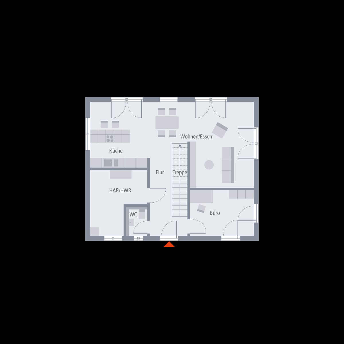 Stadtvilla 10 Grundriss EG Stadtvilla 10 Grundriss EG