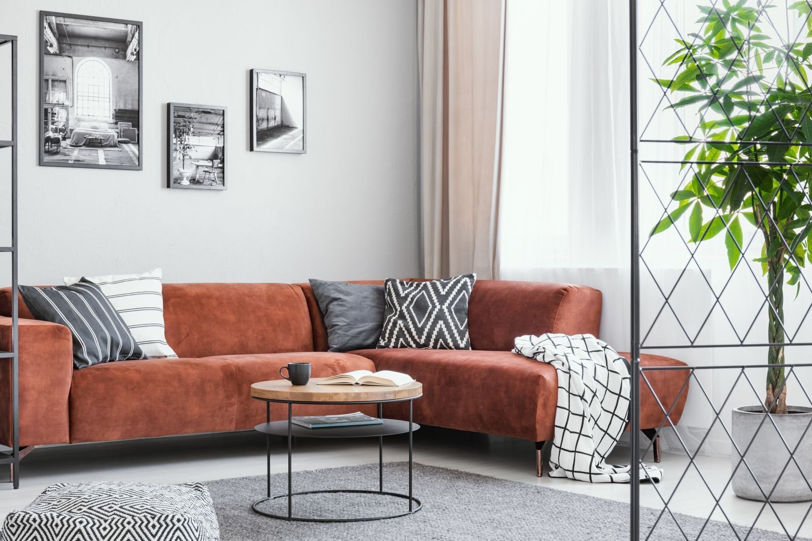 Wohnzimmer mit Sitzbereich