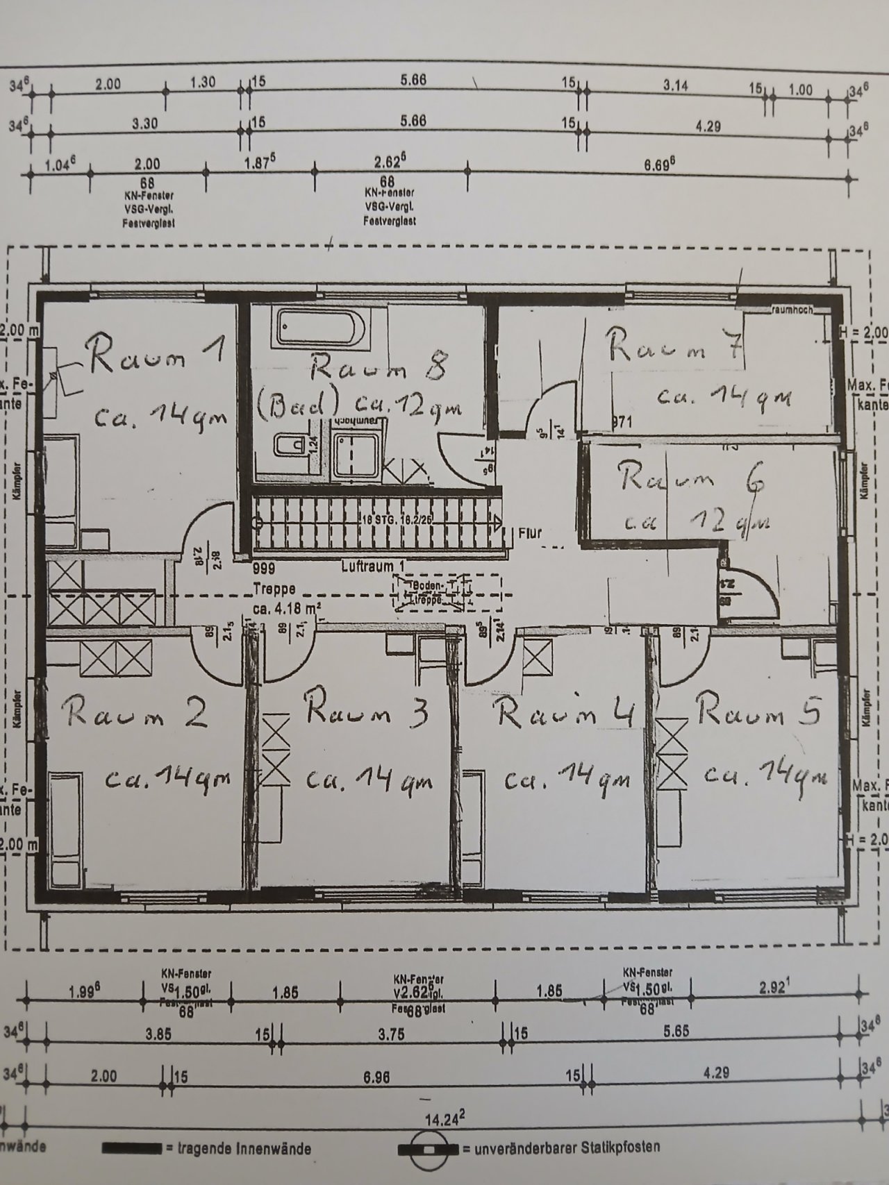 Designhaus mit  Zimmern (DG)
