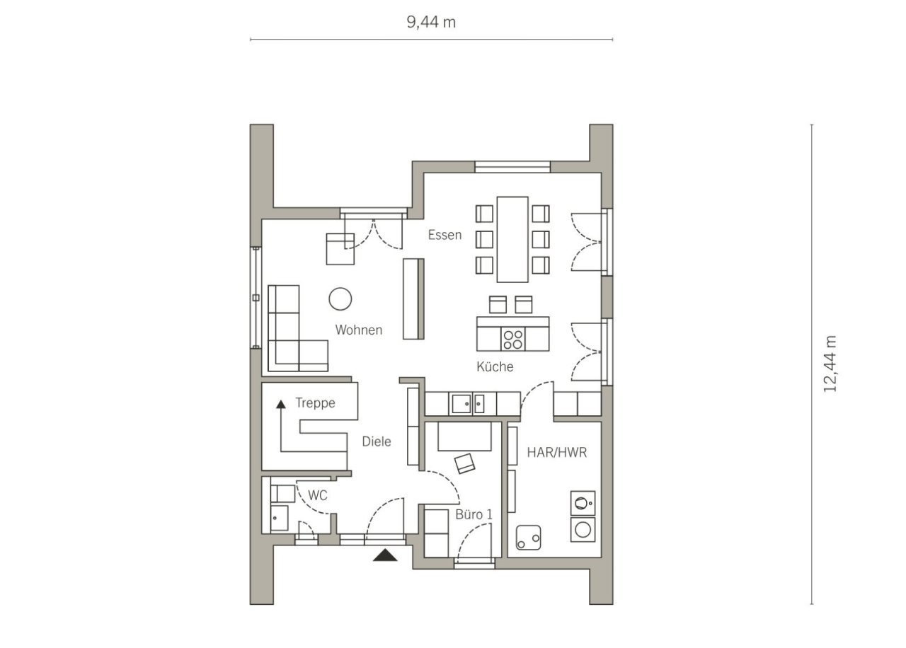 Grundriss Erdgeschoss Grundriss Erdgeschoss