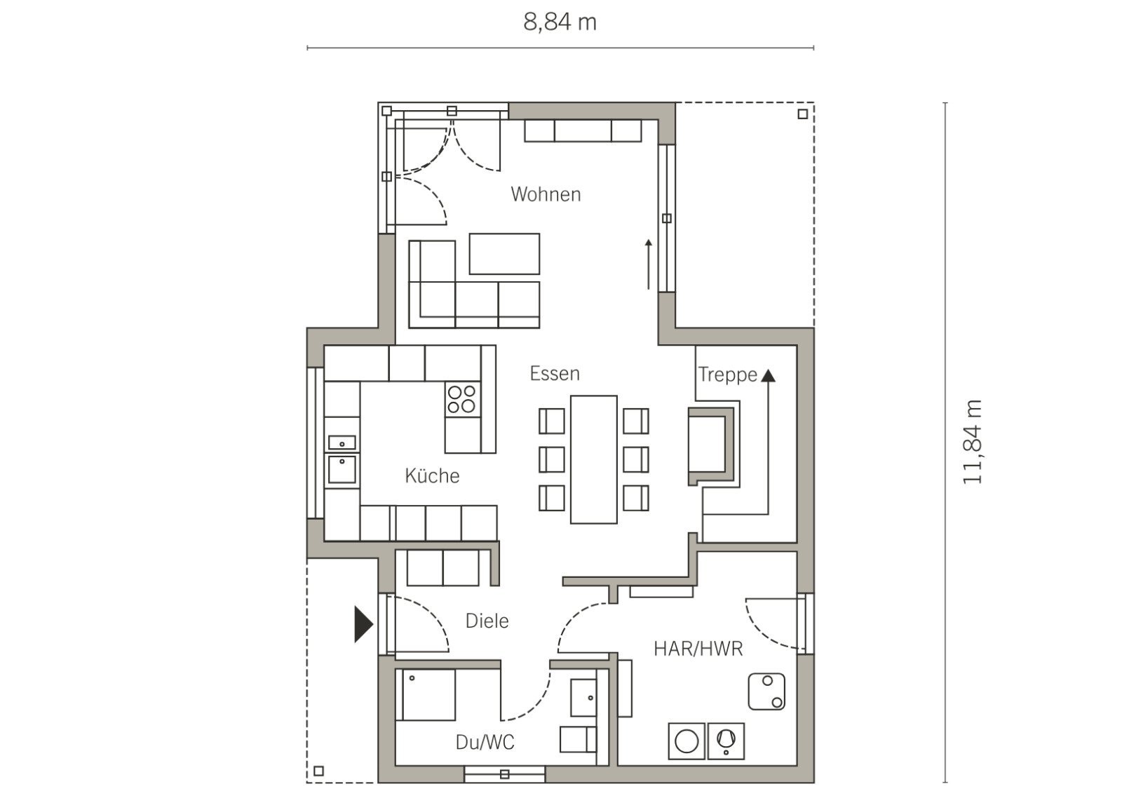 Grundriss Erdgeschoss Grundriss Erdgeschoss