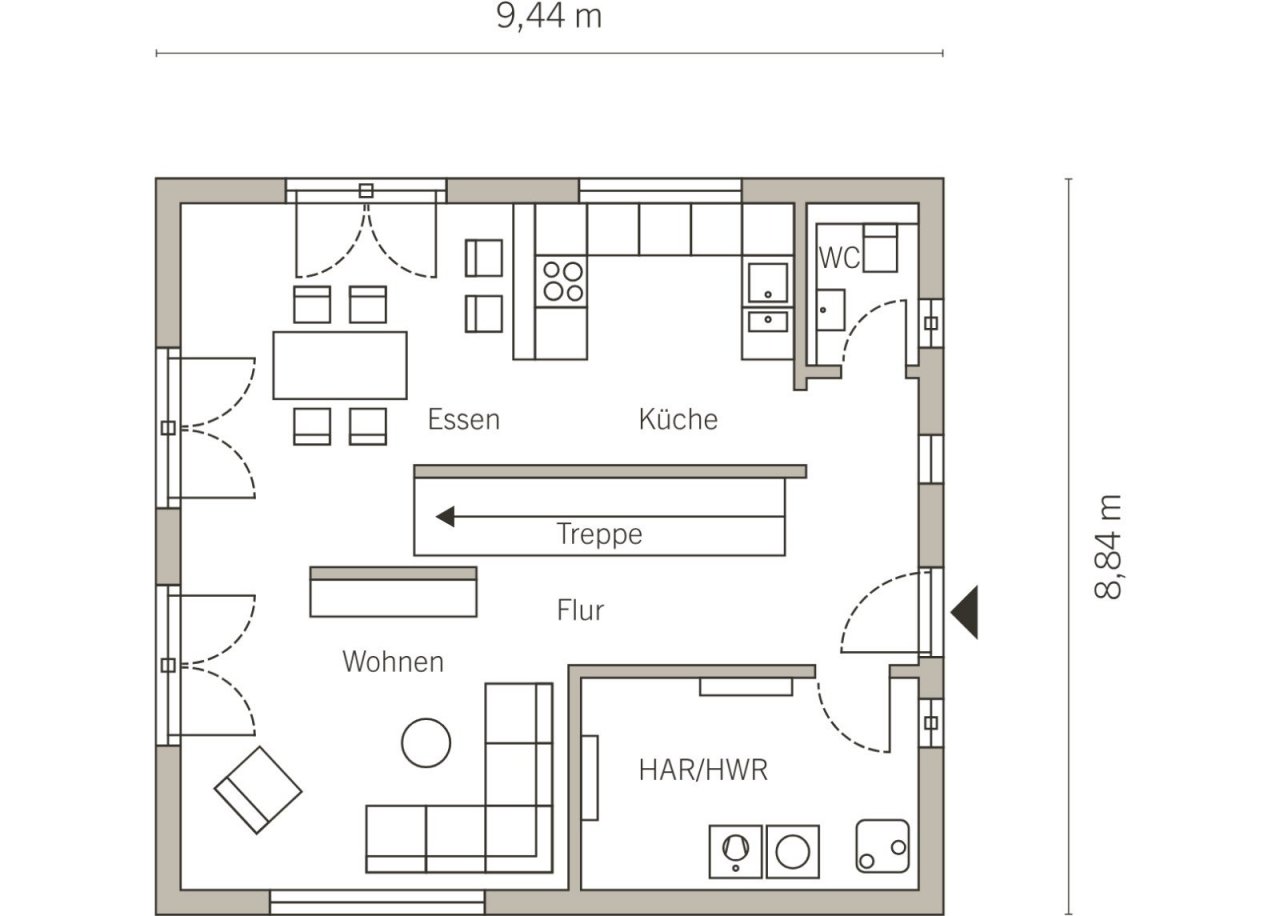 Grundriss Erdgeschoss