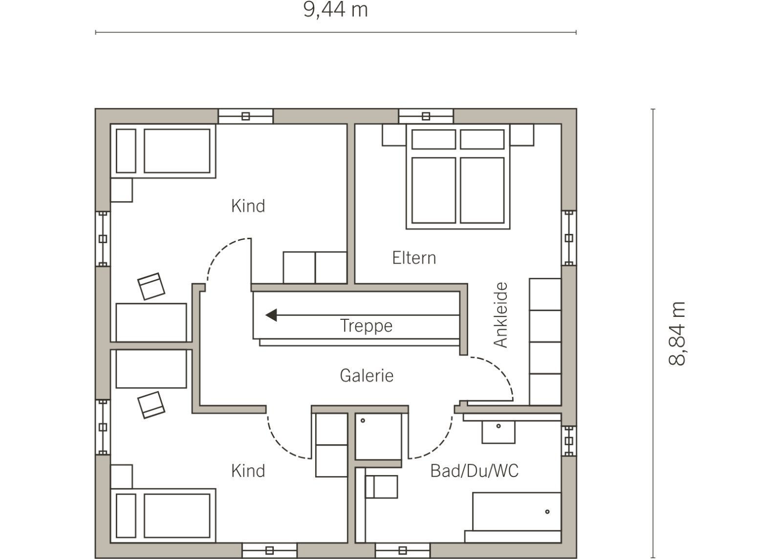 Grundriss Dachgeschoss