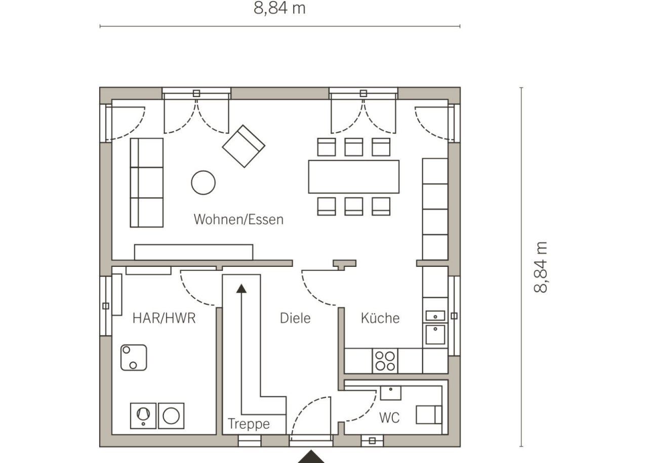 Grundriss Erdgeschoss Grundriss Erdgeschoss