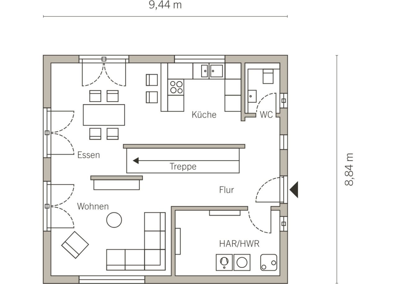Grundriss Erdgeschoss Grundriss Erdgeschoss
