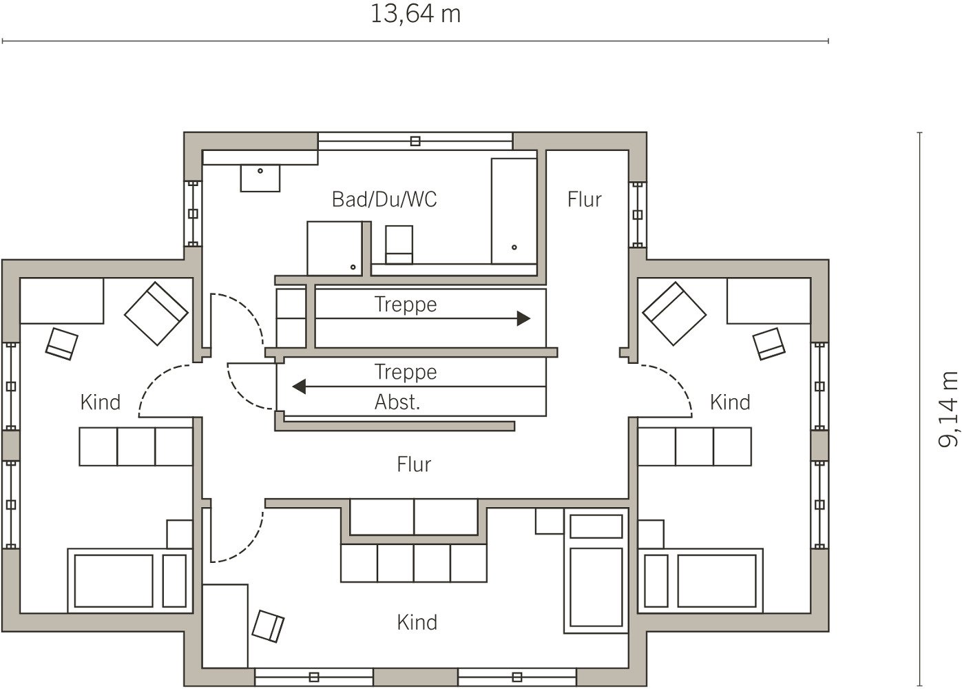 Townhouse Obergeschoss