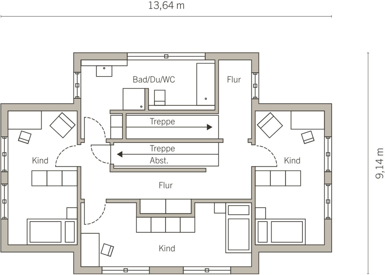 Townhouse Obergeschoss