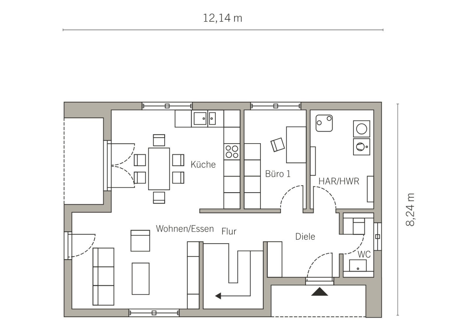 Grundriss Erdgeschoss Grundriss Erdgeschoss