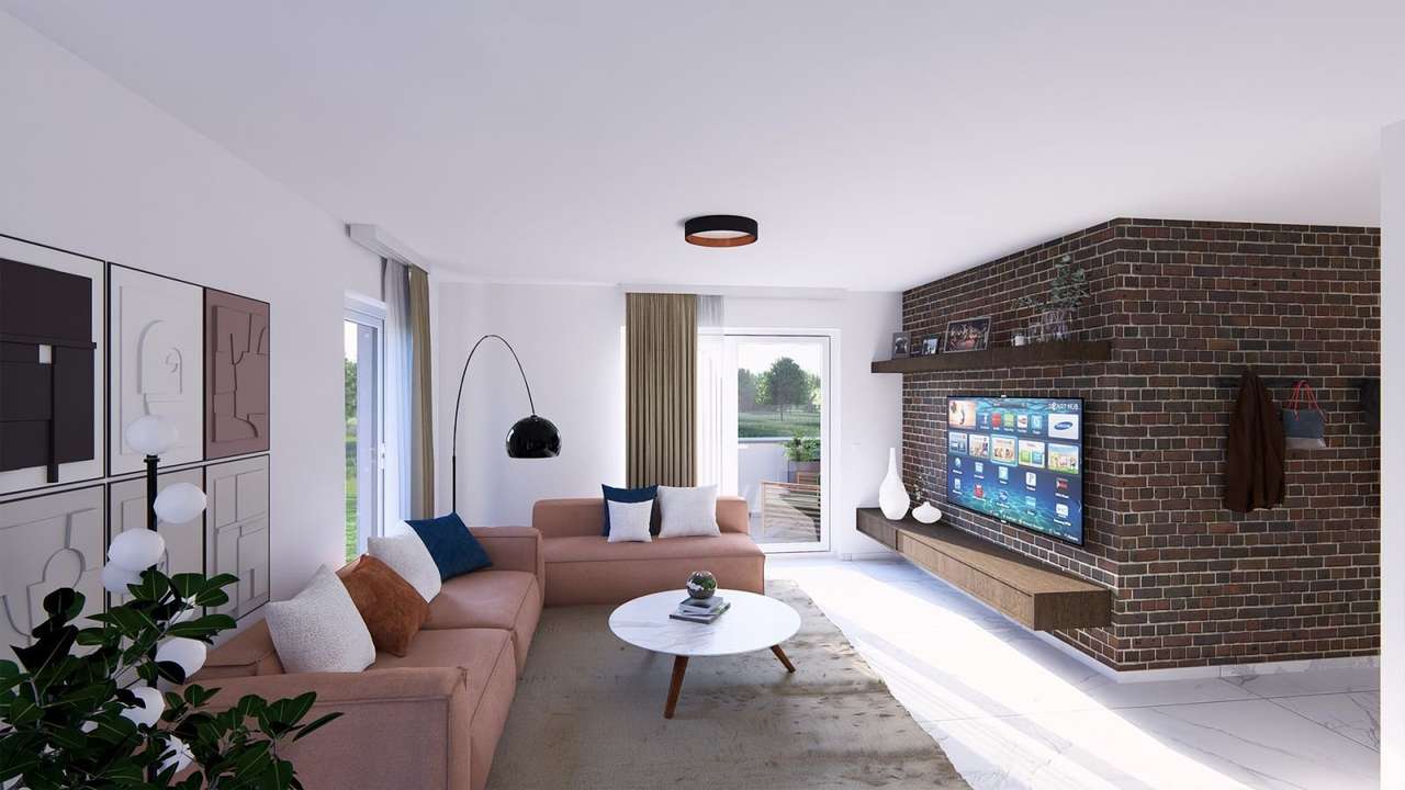 Ansicht Wohnzimmer Wohneinheit Ansicht Wohnzimmer Wohneinheit