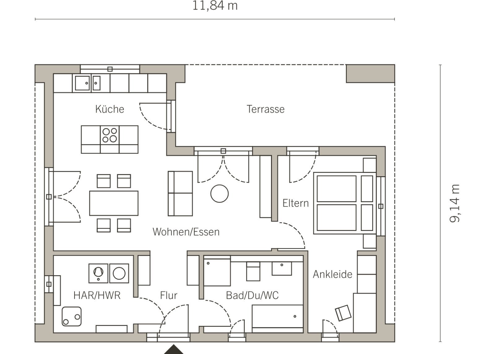 Grundriss Erdgeschoss