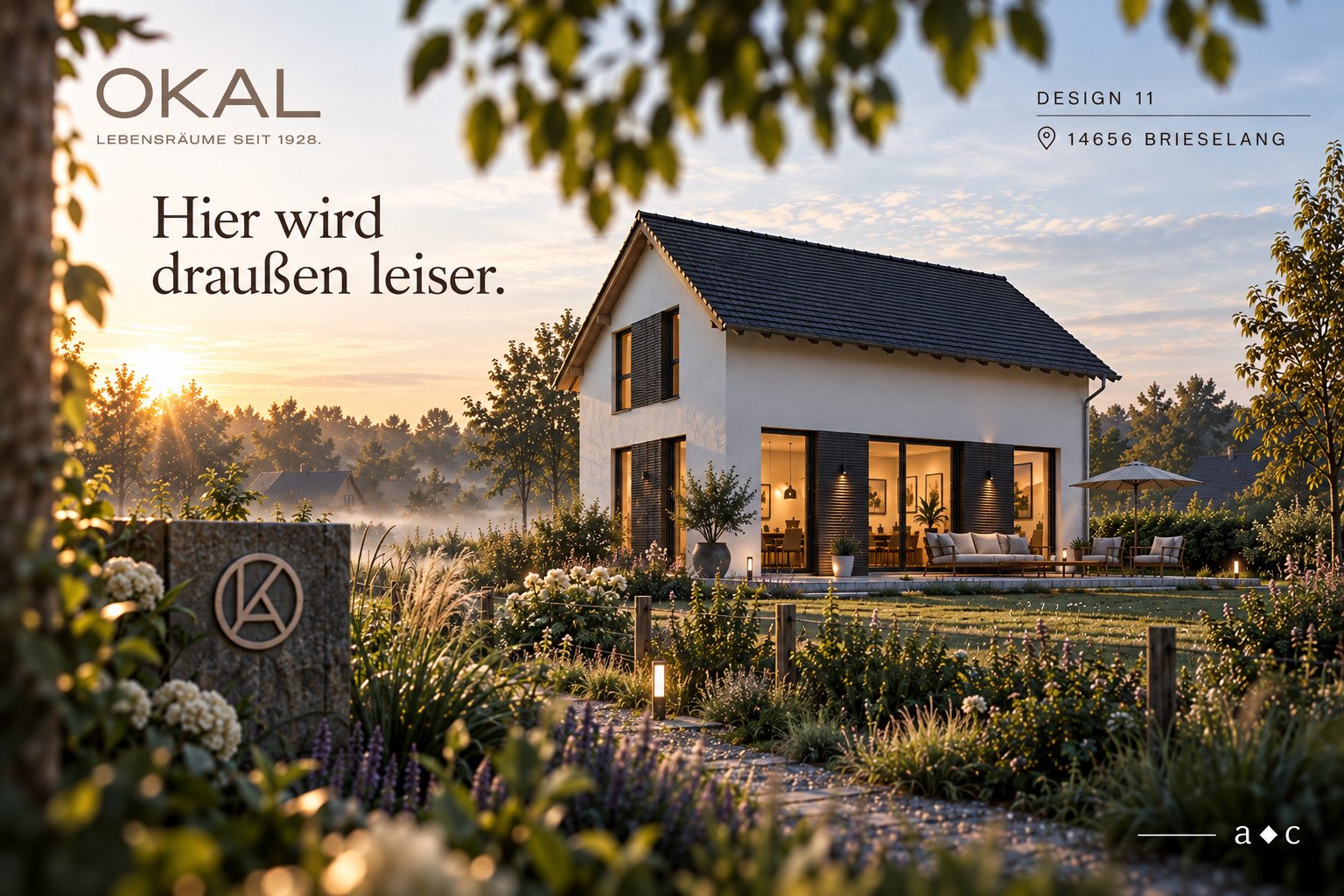 Brieselang: Draußen leiser. Drinnen darf ruhig Leben sein. 